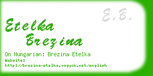 etelka brezina business card